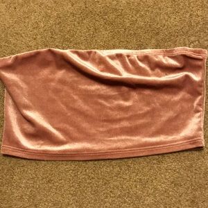 Velvet tube top